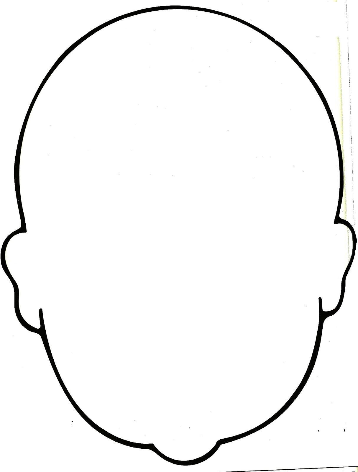 Blank Head Coloring Page ClipArt Best