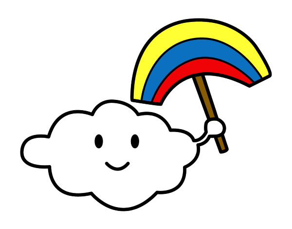 Cloud Coloring Sheet - ClipArt Best