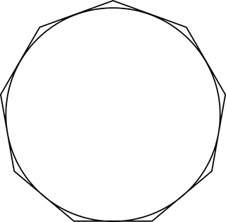 Regular Nonagon Circumscribed About A Circle | ClipArt ETC