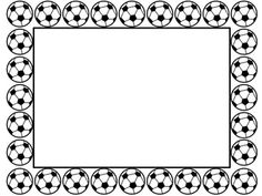 Soccer border clip art