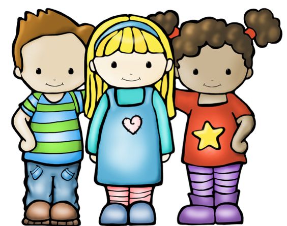 Free clipart kids friends