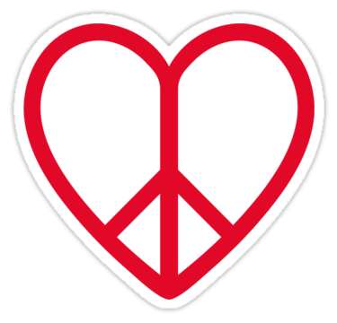 Heart Peace Sign Clipart