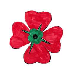 Remembrance Day Poppy - Paper craft (Instructions)