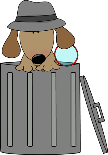 Cute trash bin clipart