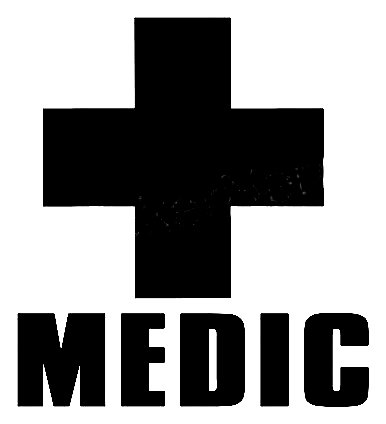 MEDIC CROSS, firemen decals, firefighter stickers, fire department ...