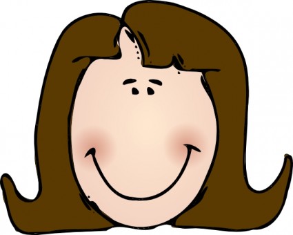 Woman face clipart free
