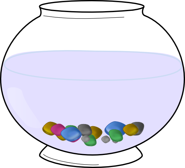 Clipart of fish bowl