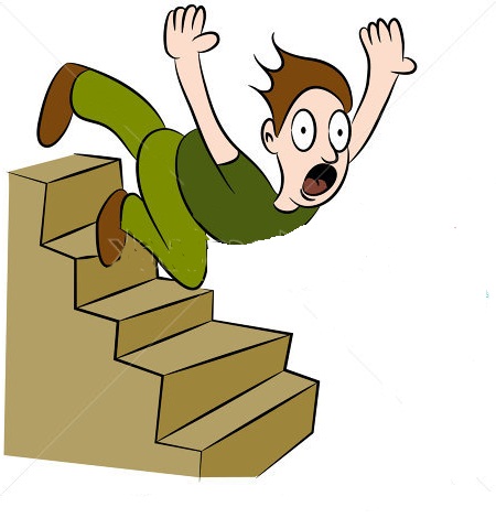 Free clipart man falling