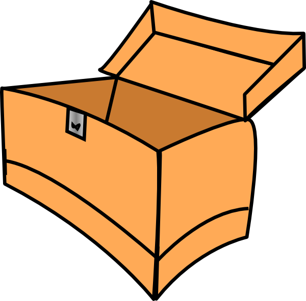 Toys in box clipart