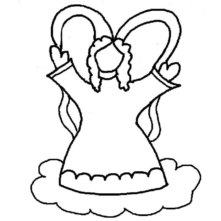 Angel Coloring Pages For Children AZ Clipart - Free to use Clip ...