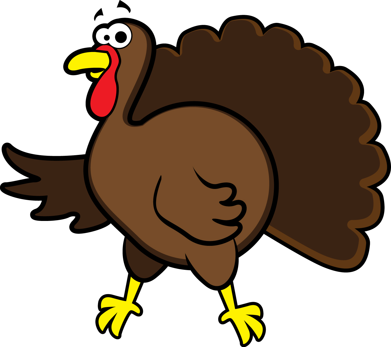 Clipart picture of a turkey