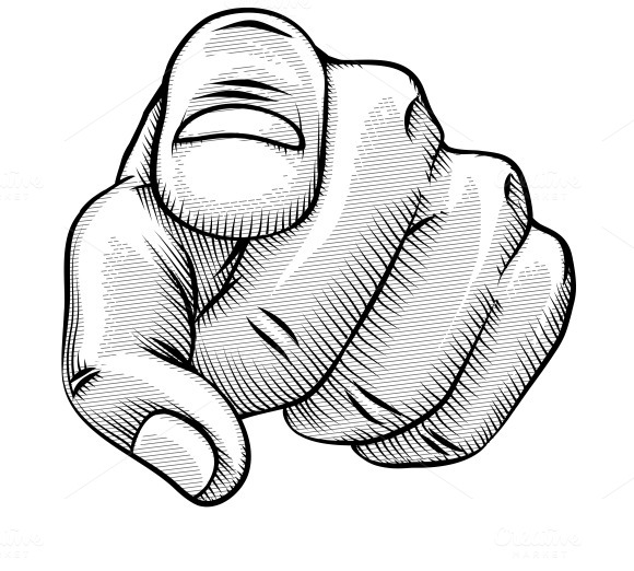 Pointing Finger At You Clip Art 82071 | DFILES