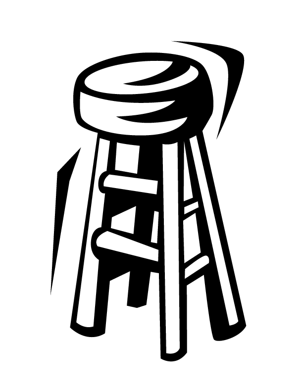 Stool Colouring Pages - ClipArt Best