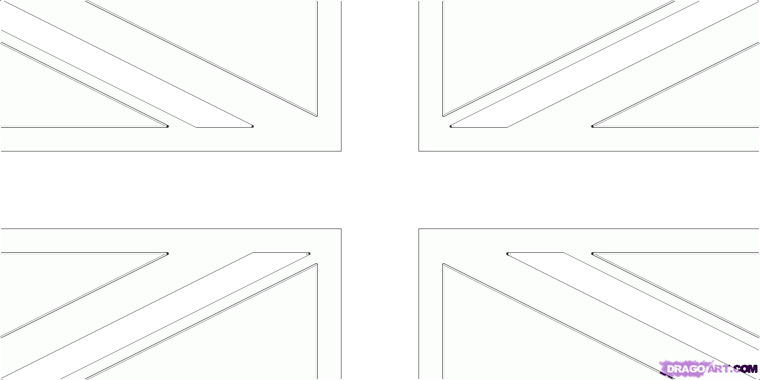 How to Draw a British Flag, Step by Step, Stuff, Pop Culture, FREE