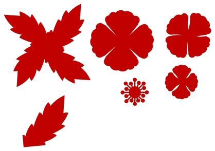 Poppy Flower Template. coloring cake ideas and designs. lyneham ...