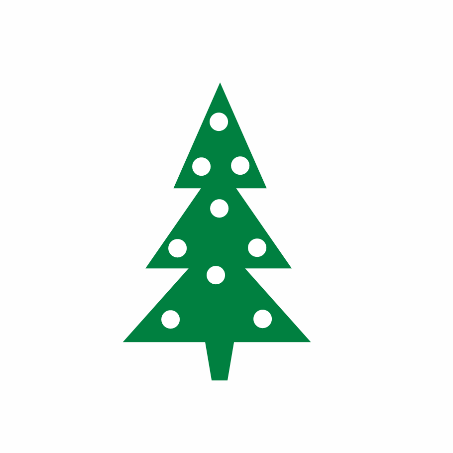 Christmas tree clip art free vector