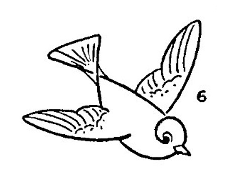 Line Drawings Of Birds In Flight Clipart - Free to use Clip Art ...