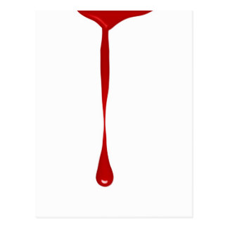 Dripping Blood Postcards | Zazzle