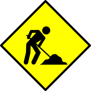 Road Work Signs Clipart