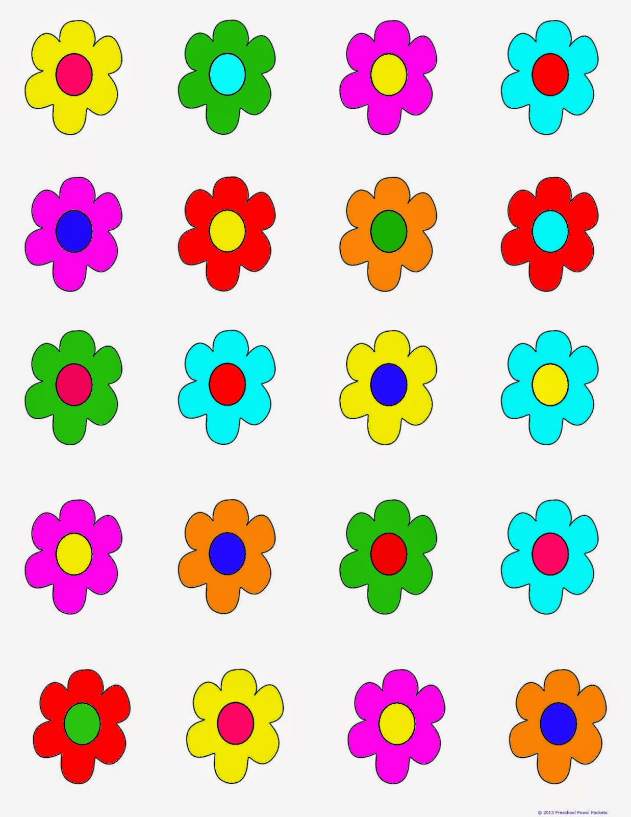 FREE} Printable Game: Flower Hunt!! | Preschool Powol Packets