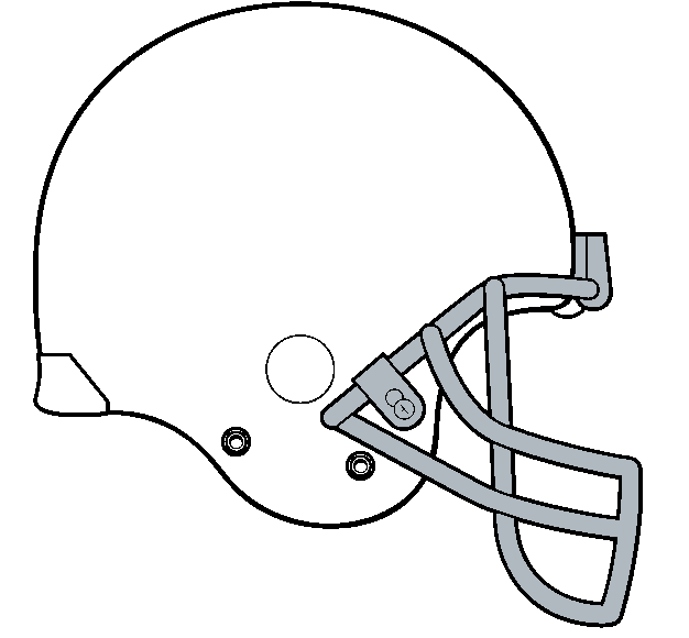 Blank Football Helmet Clipart