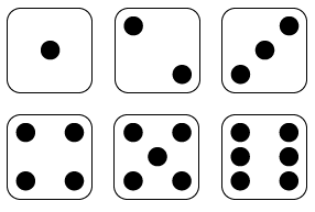 1 Dice Clipart