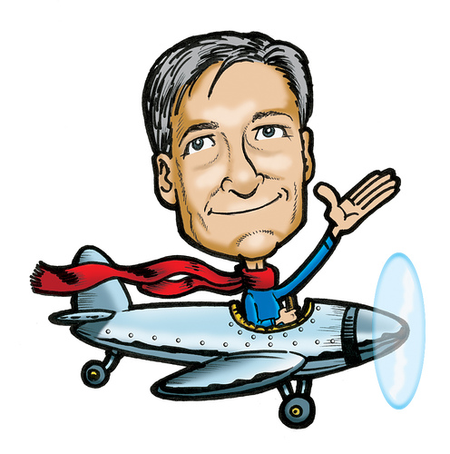 Airplane Caricatures - Caricature Ecobul Tips Trick