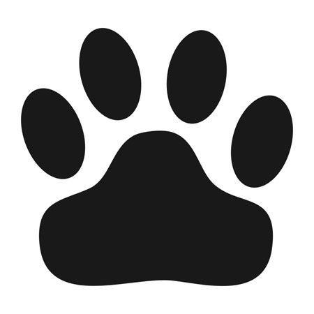 Paw Print Template | Free Download Clip Art | Free Clip Art | on ...