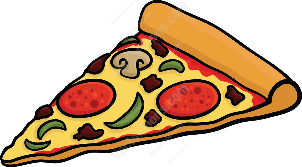 Piece of pizza clipart