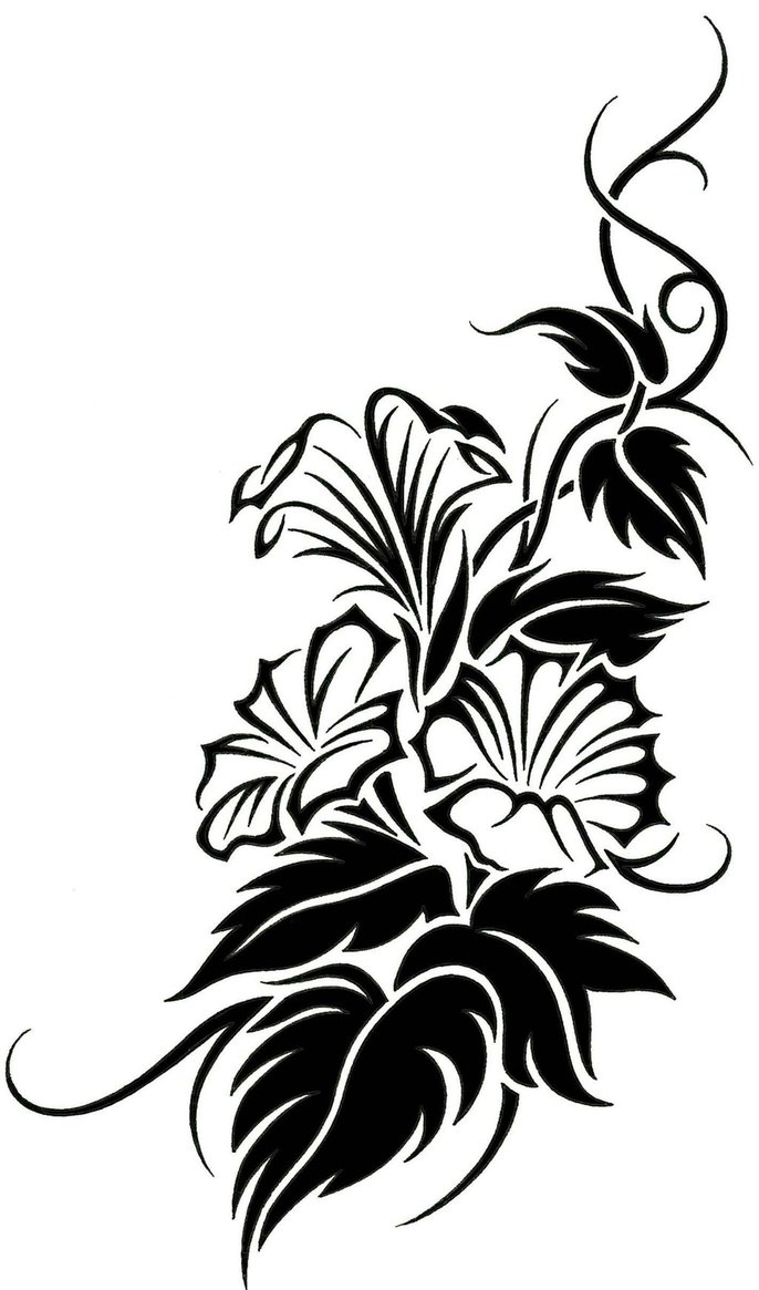 Tribal Flower Vine Tattoo: Real Photo, Pictures, Images and ...