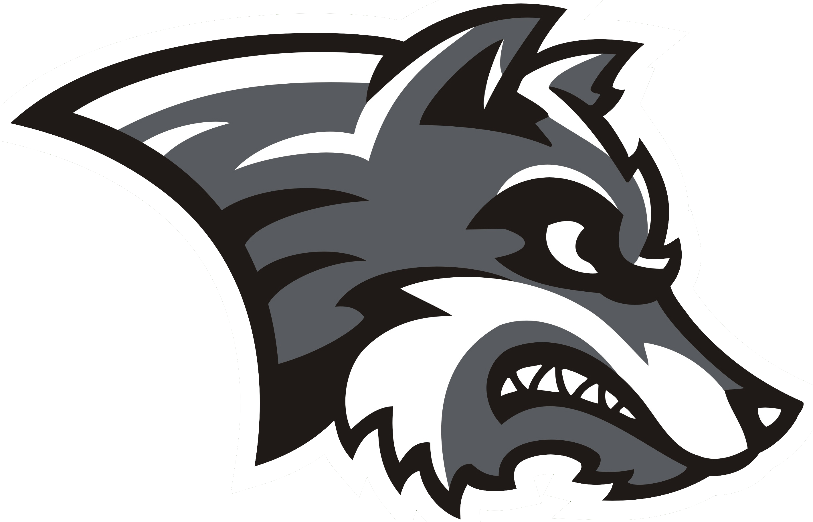 wolf howling logo