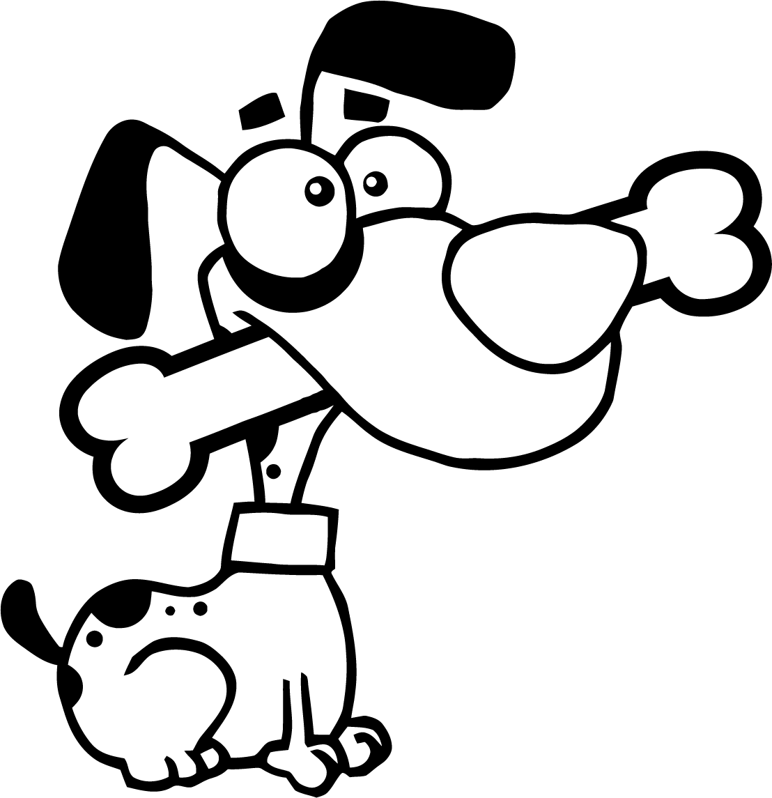 Clip art dog bone