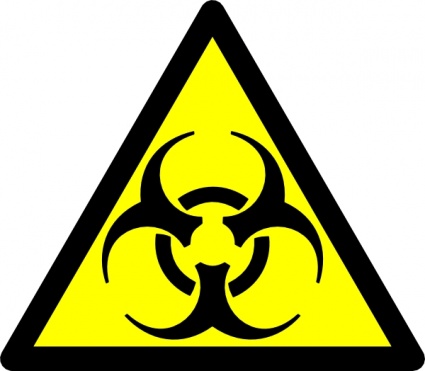 Biohazard symbol clip art