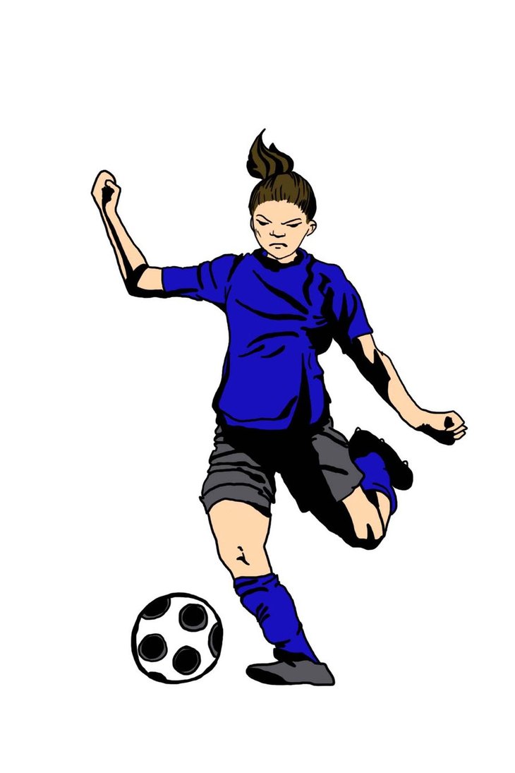 Girl Playing Soccer Clipart Best