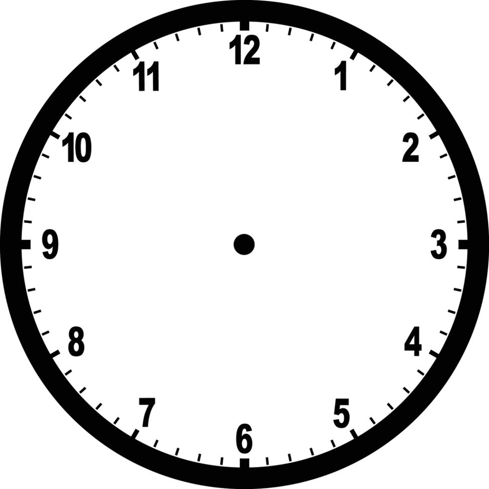 Clock Face Without Hands Clipart - Free to use Clip Art Resource