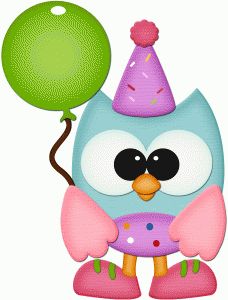 Birthday owl clip art