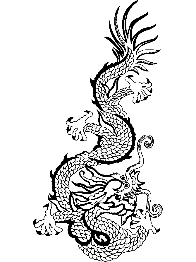 Outlines Of Dragons - ClipArt Best