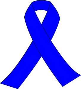 Blue Awareness Ribbon Clip Art - vector clip art ...