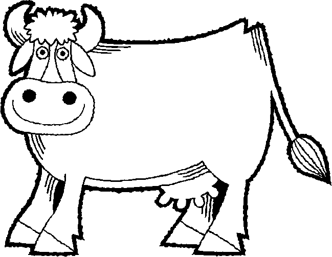 18 Cows Coloring Pages Cows-coloring-1 – Free Coloring Page Site