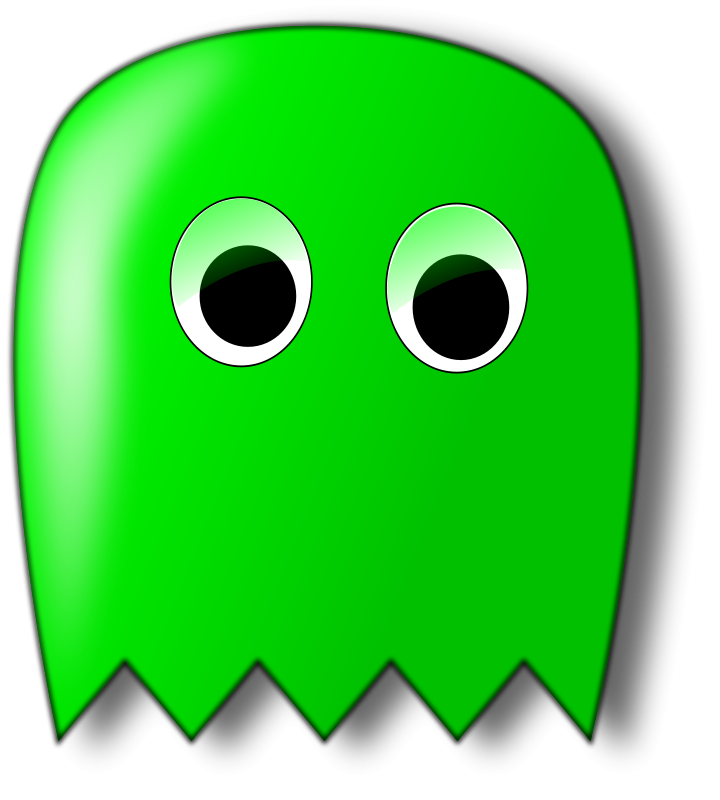 Pacman ghost Free Vector