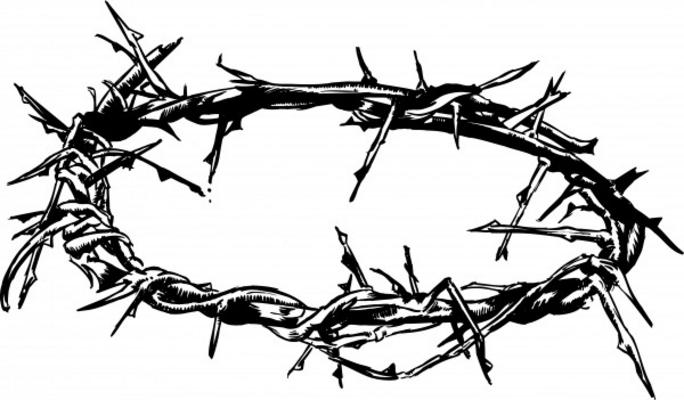 Crown Of Thorns Illustration - Chris King as art print or hand ...