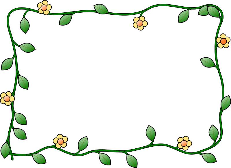 Clipart - flower_frame