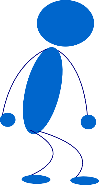 Stick Man Blue - ClipArt Best