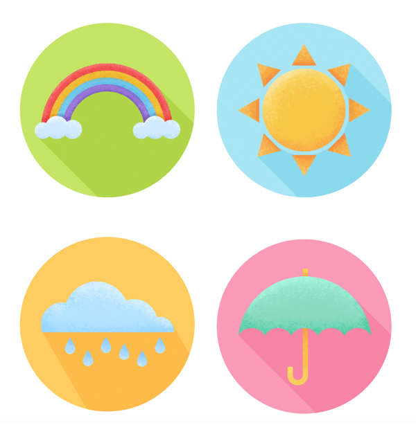 How to Create Flat Weather Icons in Adobe Photoshop