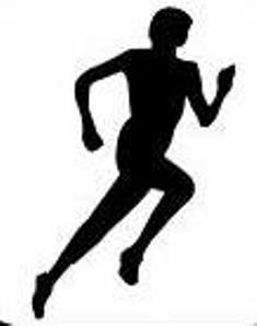 Cross country runners clip art