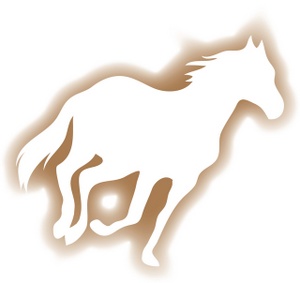 Horse Clipart Image - Brown Silhouette Of A Horse Running