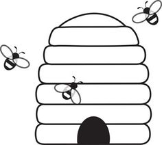 Beehive beekeeping on honey bees bees and bee hives clip art ...
