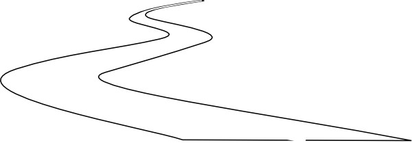 Road clipart black and white png