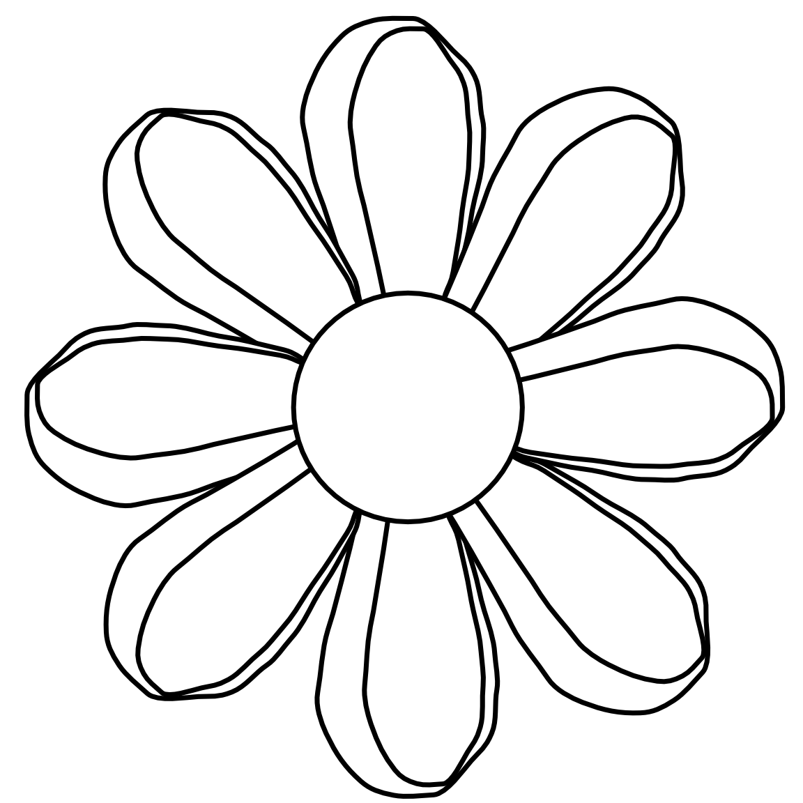 Coloring Book Flowers - ClipArt Best