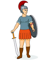 Roman soldier clipart